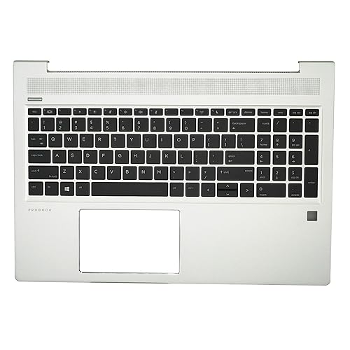 RenBang Tech Replacement for HP Probook 450 455 G6 450 455R G7 Laptop Upper Case Palmrest with Non-Backlit Keyboard Assembly L45091-001 Sliver