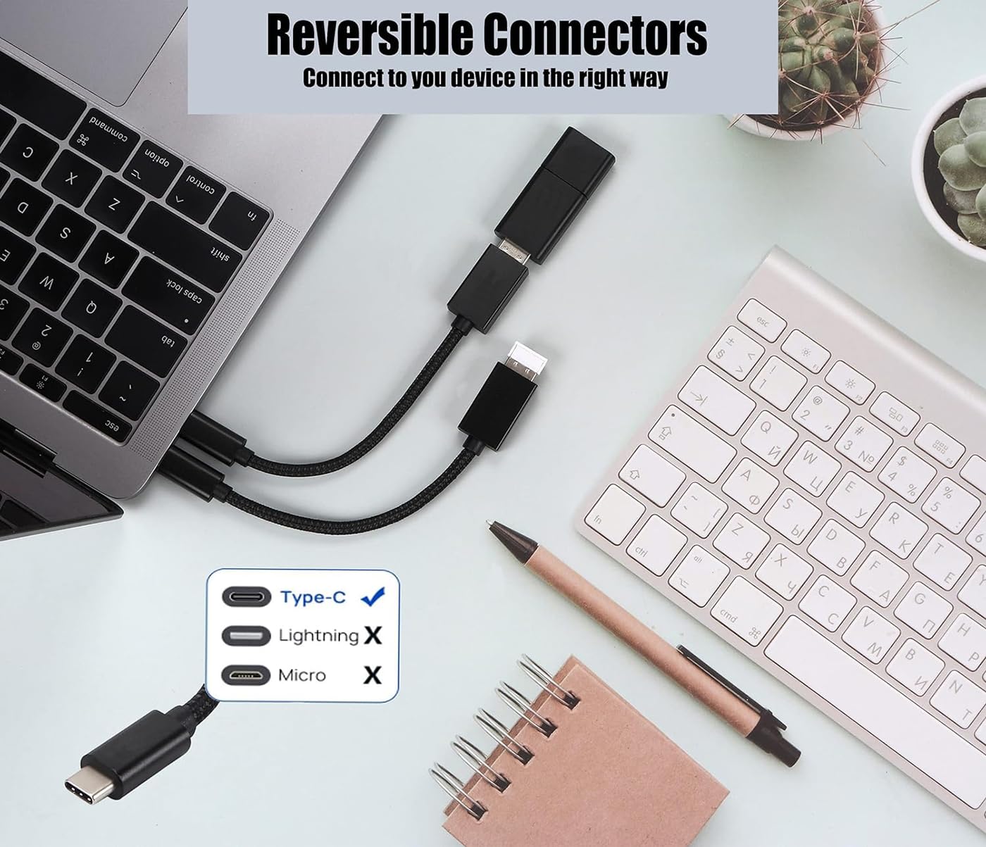 OTG USB-C 3.0 Adapter (2 Pack) Compatible with Motorola Moto Z Force Droid Edition to Quick Multi-Use Functions to Backup, Keyboard, mice, Thumb…