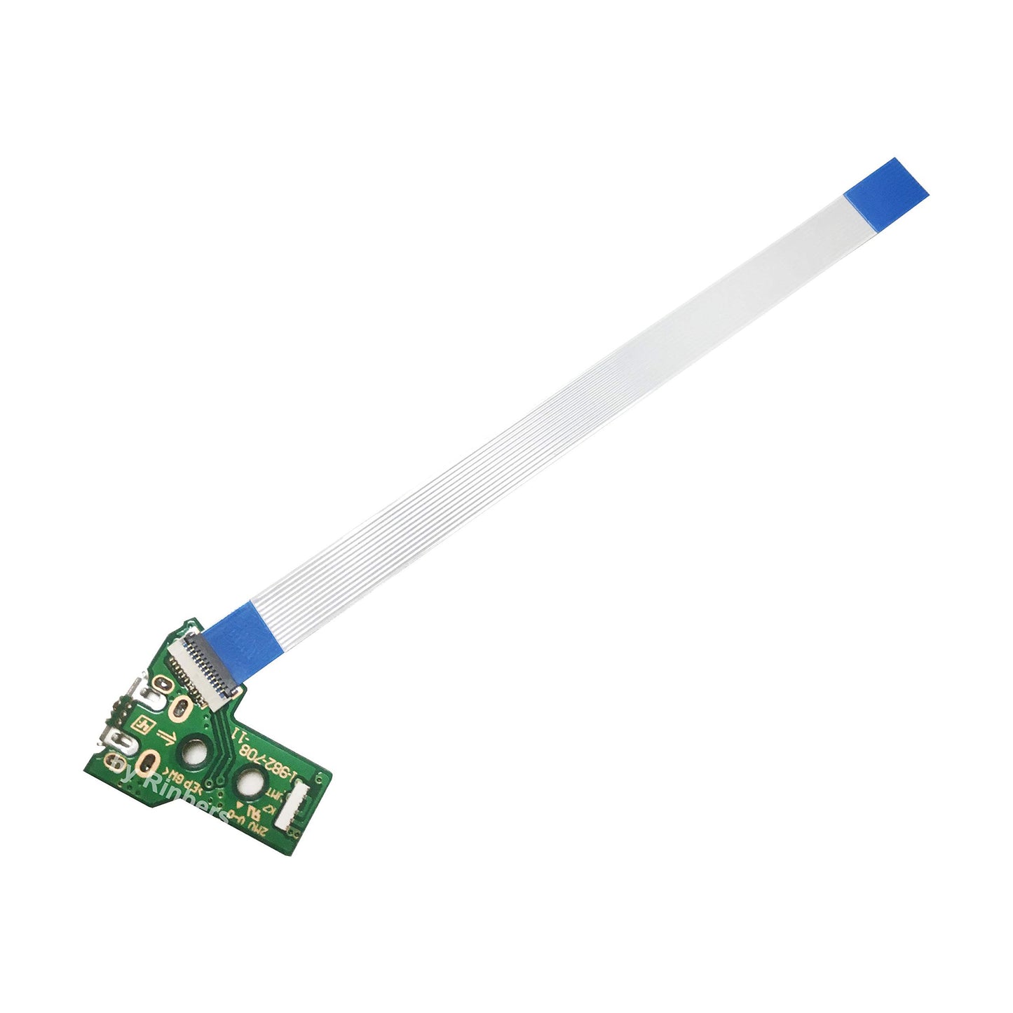Rinbers® Pack of 2 JDS-050 JDS-055 Replacement Charging Port Micro USB Adaptor Charger Socket Circuit Board with 12 Pin Flex Cable