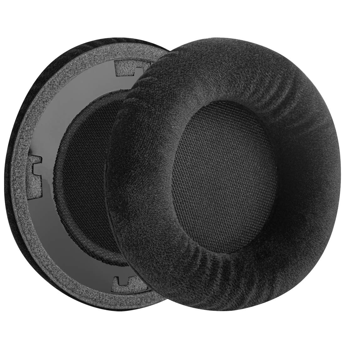 Geekria Comfort Velour Replacement Ear Pads for AKG K701, K702, Q701, Q702, K601, K612, K712, K400, K500 Headphones Ear Cushions, Repair Parts