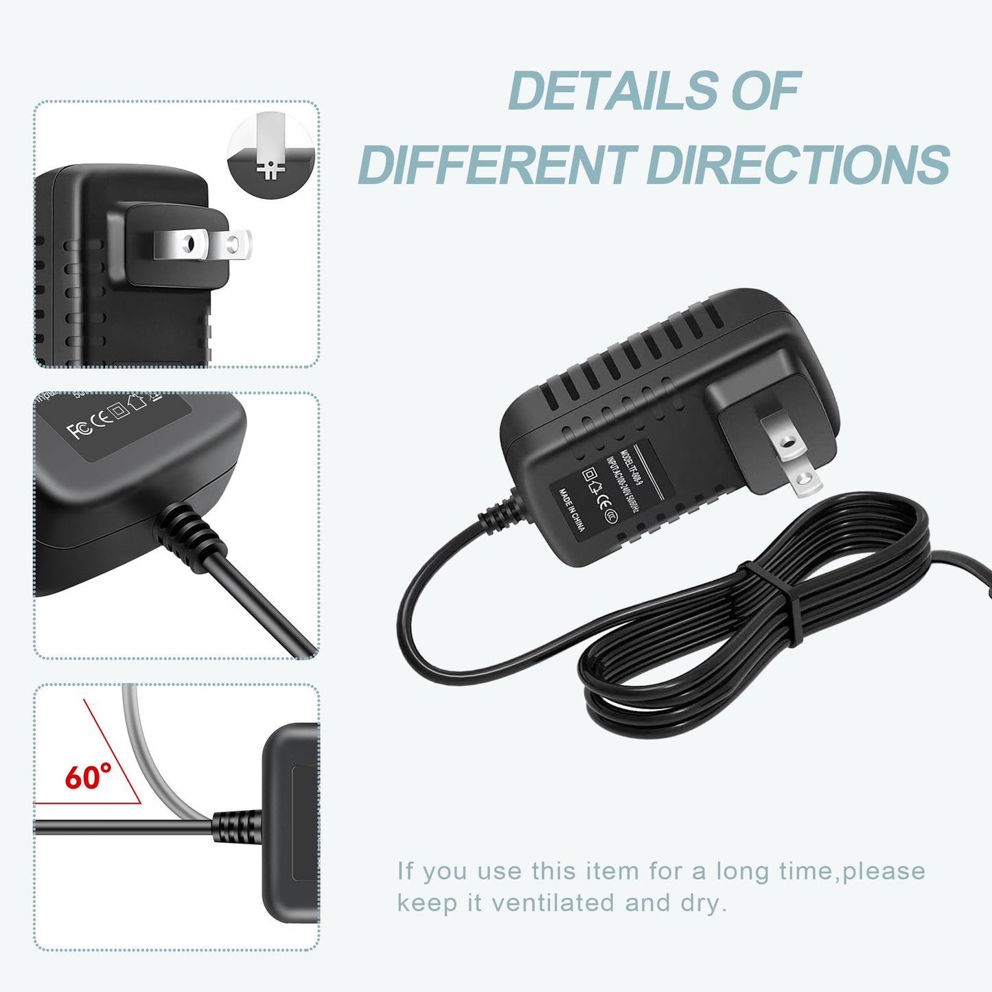 Accessory USA 9V 2A AC Wall Power Charger/Adapter for Philips Portable DVD Player PD9000 37 98