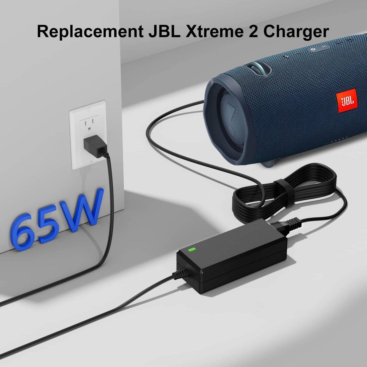 19V Replacment for JBL Xtreme 2 Charger Compatible with JBL Xtreme, Xtreme 2, Boombox 1/2, Extreme Portable Wireless Bluetooth Waterproof Speaker