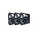 Apevia CF7025S-3 (3 Pk) 70mm x 70mm x25mm Black Case Fan W/4PIN Molex + 3PIN Motherboard Adapter