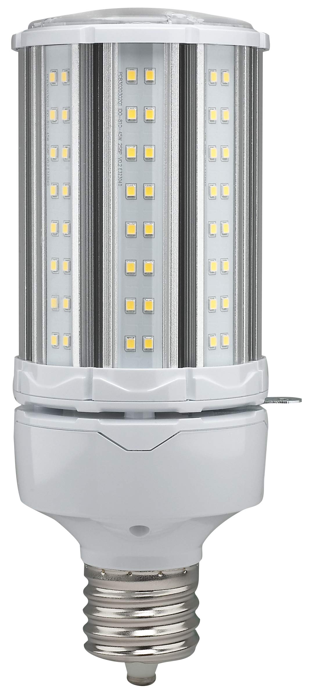 Satco S39393 Hi-Pro Omni-Directional High-Lumen LED Corncob Lamp, HID-Replacement, Industrial and Commercial Application, 100-277V, 5000K, 45 Watts