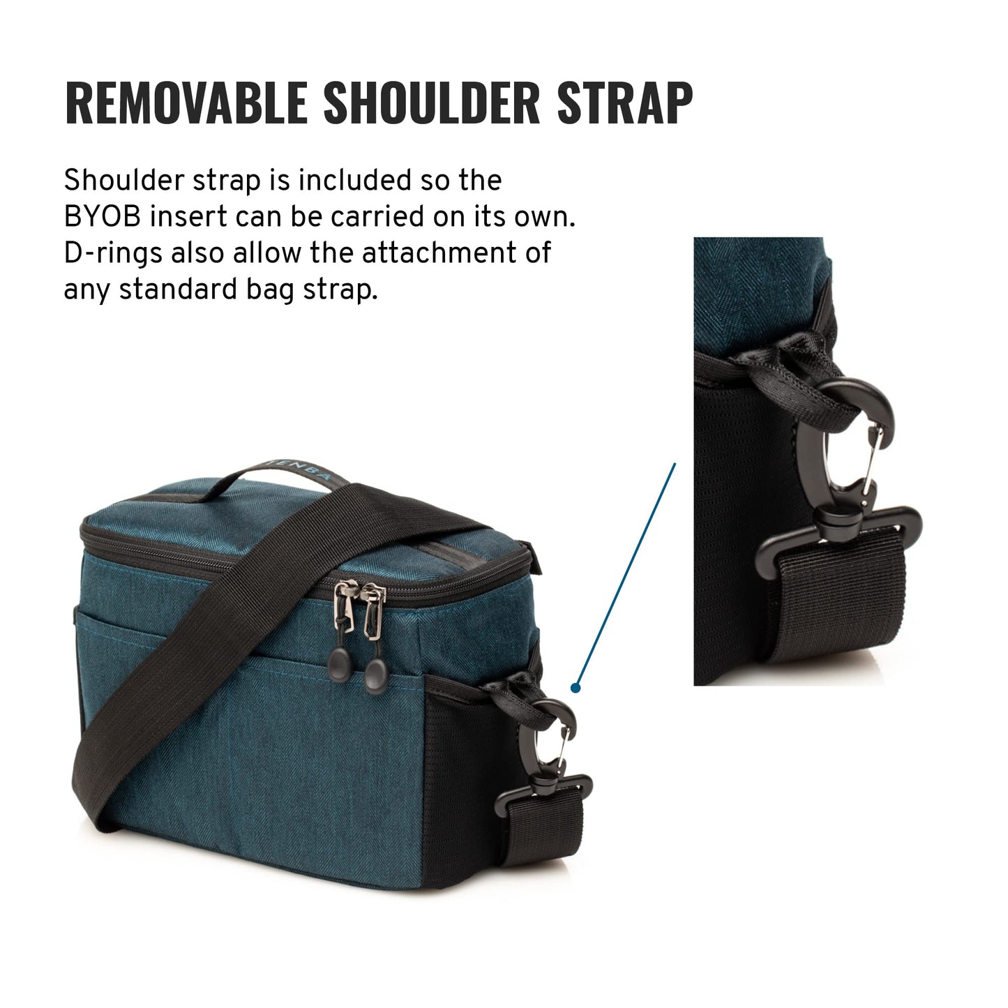 Tenba BYOB 9 Camera Insert - Turns any bag into a camera bag for DSLR and Mirrorless cameras and lenses - Blue (636-629)
