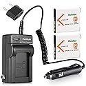 Kastar Battery (2-Pack) and Charger Kit for NP-BN1, BC-CSN work with Sony Cyber-shot
