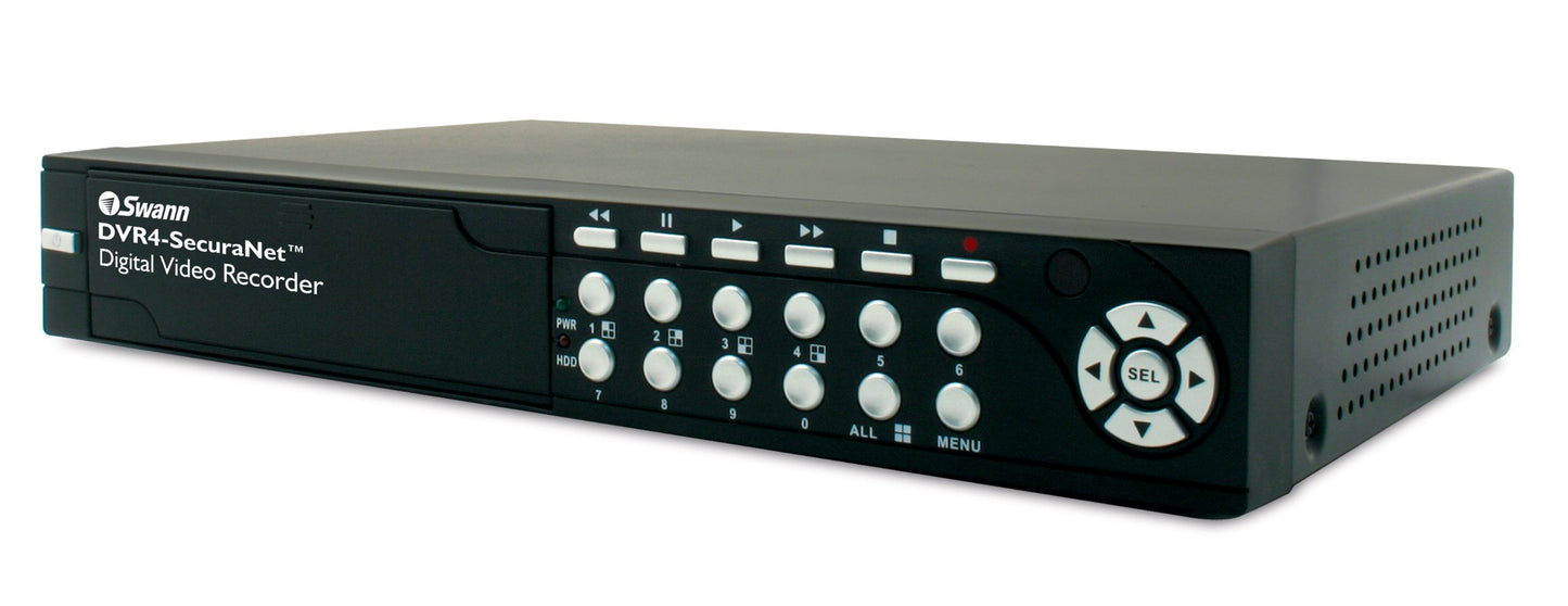 DVR4-SecuraNet Maxi Day/Night Kit - 4 Channel Digital Video Recorder with Networking & 4 Maxi Day/Night Cams