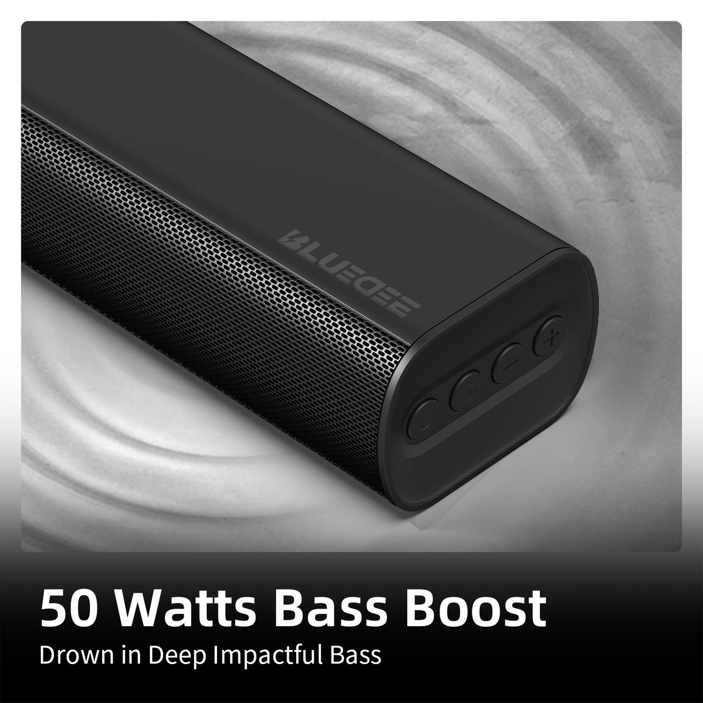 Sound Bars for TV 16-inch, Cinematic TV Sound Bar with Impactful Bass, Bluetooth Soundbar for TV with Remote Control, Wall Mountable TV Speakers Sound