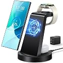 Wireless Charger for Samsung: 3 in 1 Wireless Charging Station for Samsung Galaxy Watch 8 7 6 5 4 3 Pro Classic Galaxy Buds - Charger Dock Stand