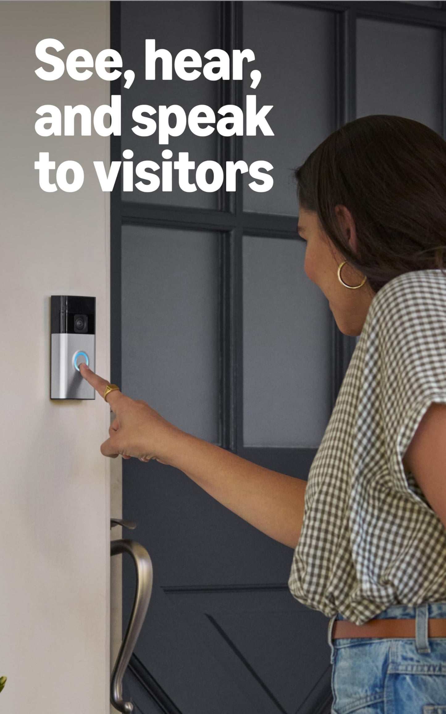 Ring Battery Doorbell (newest model), Home or business security with Head-to-Toe video, Live View with Two-Way Talk, and Motion Detection & Alerts