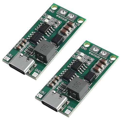 ATNSINC 2PCS Multi-Cell 2S 3S 4S Type-C USB Boost Converter to 8.4V 12.6V 16.8V Step-Up Power Module LiPo Polymer Li-Ion Charger Protection Board (3S…
