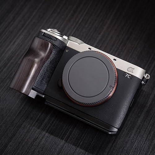 Iborrys L-Shaped Camera Handle ?Compatible with Sony A7C2 A7CR Alpha 7C2R 7C2 Camera ?Precious Vintage Solid Wood | Handcrafted by Experienced