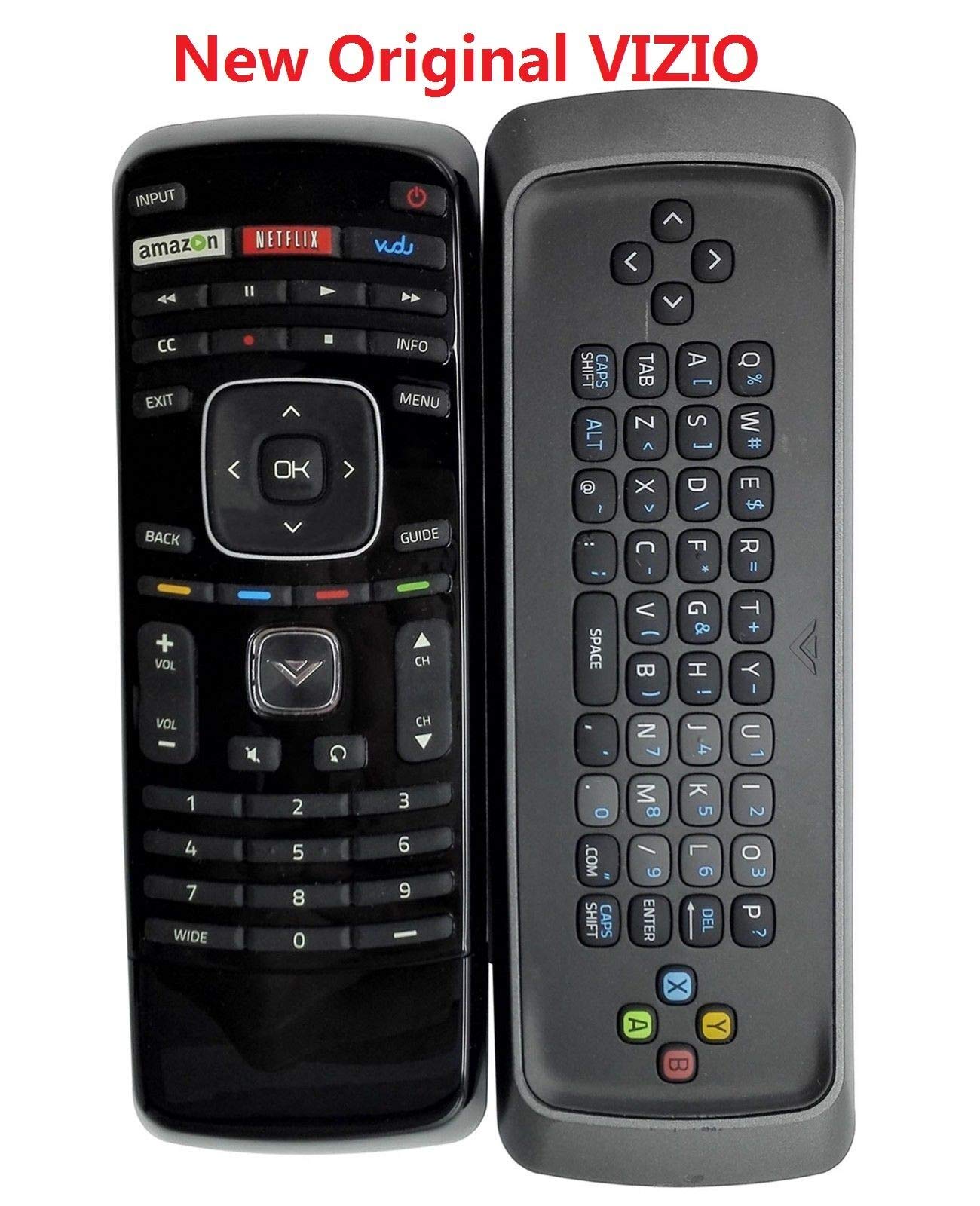 New XRT300 Remote Control QWERTY Keyboard with Vudu for VIZIO LCD LED Smart TV
