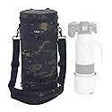 ZZQ&CCF Camera Lens Pouch Bag for Canon RF 200-800mm F6.3-9, Large Thick Lens Carry Bag, Water Resistant Protective Camera Lens Pouch