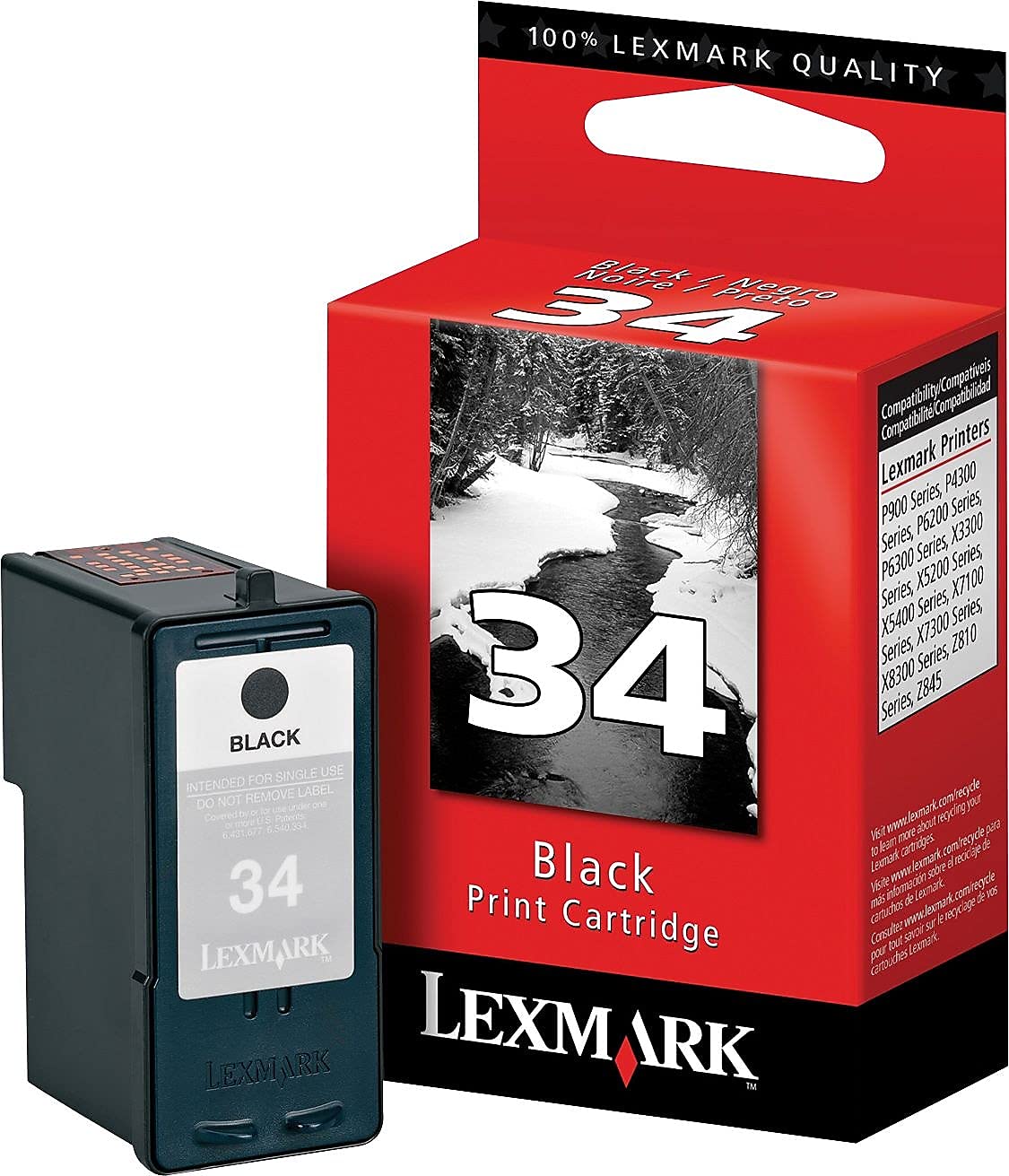 Brother Genuine High Yield Black -Ink -Cartridge, LC103BK, Replacement Black -Ink, Page Yield Up to 600 Pages, Amazon Dash Replenishment -Cartridge