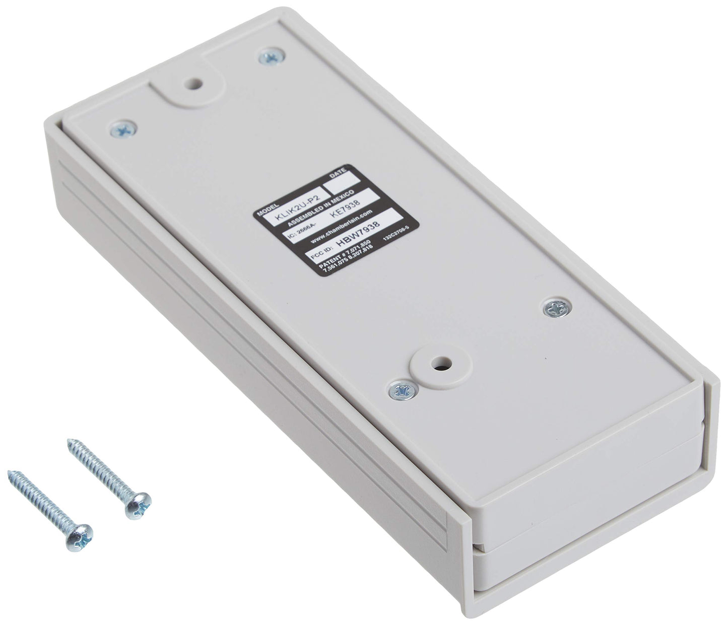 CHAMBERLAIN Clicker Keyless Entry KLIK2U-P2, Works with Chamberlain, LiftMaster, Craftsman, Genie and More, Security +2.0 Compatible Garage Door