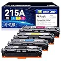 Quomo 215A Toner Cartridges Set with Chip Replacement for HP 215A W2310A W2311A W2312A W2313A Compatible with HP Color LaserJet Pro MFP M182nw M183fw