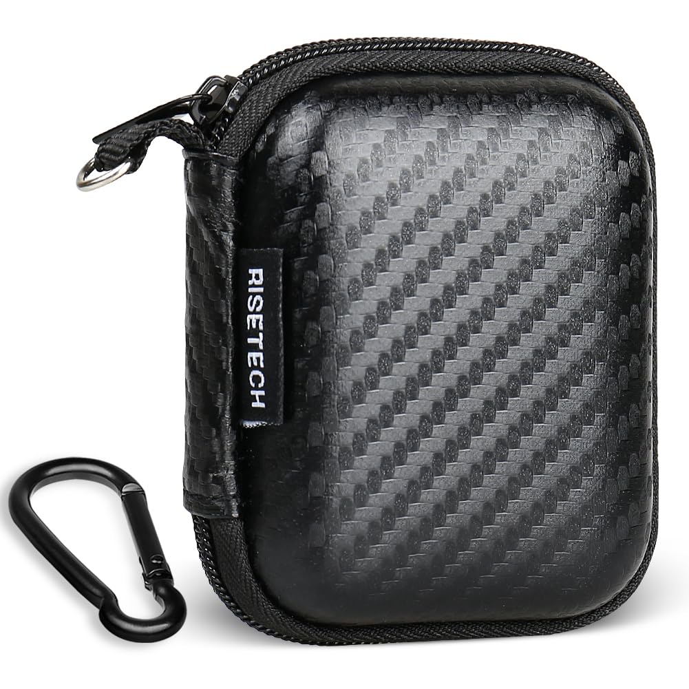 Earbud Case Holder Earphone Case Hard EVA Headphone Storage Bag Small Zipper Pouch Compatible with Wired Earbuds, JBL Vibe Beam, Tune 230NC TWS, TAGRY