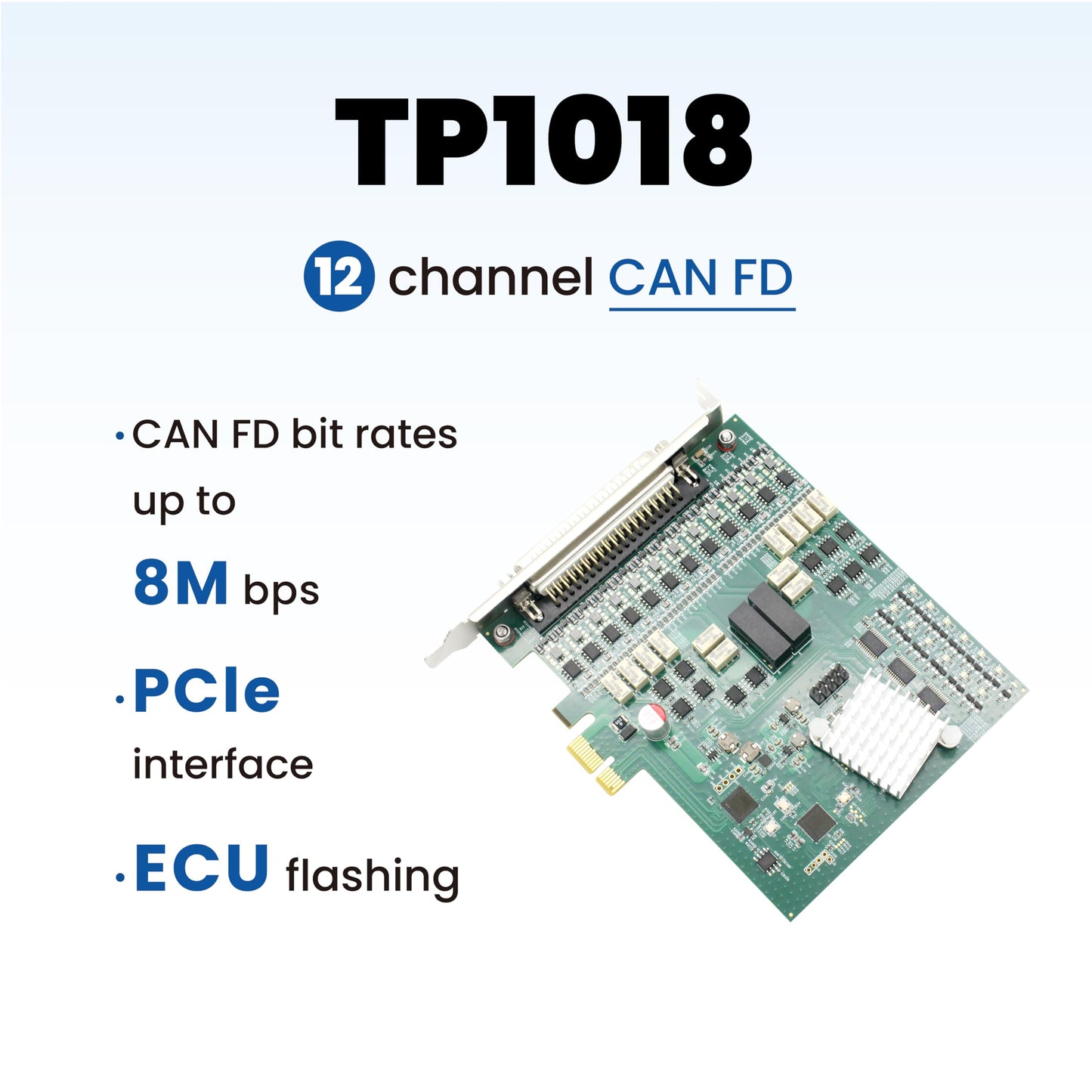 TOSUN Technology - Auto Grade - 12-Way CAN FD to PCIe Interface