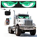 Heavy Duty Truck LED Sign, High-Brightness Flexible LED Matrix Panel, USB 5V Bluetooth APP DIY Animated Display for Semi Bus RV Vehicle Windshield