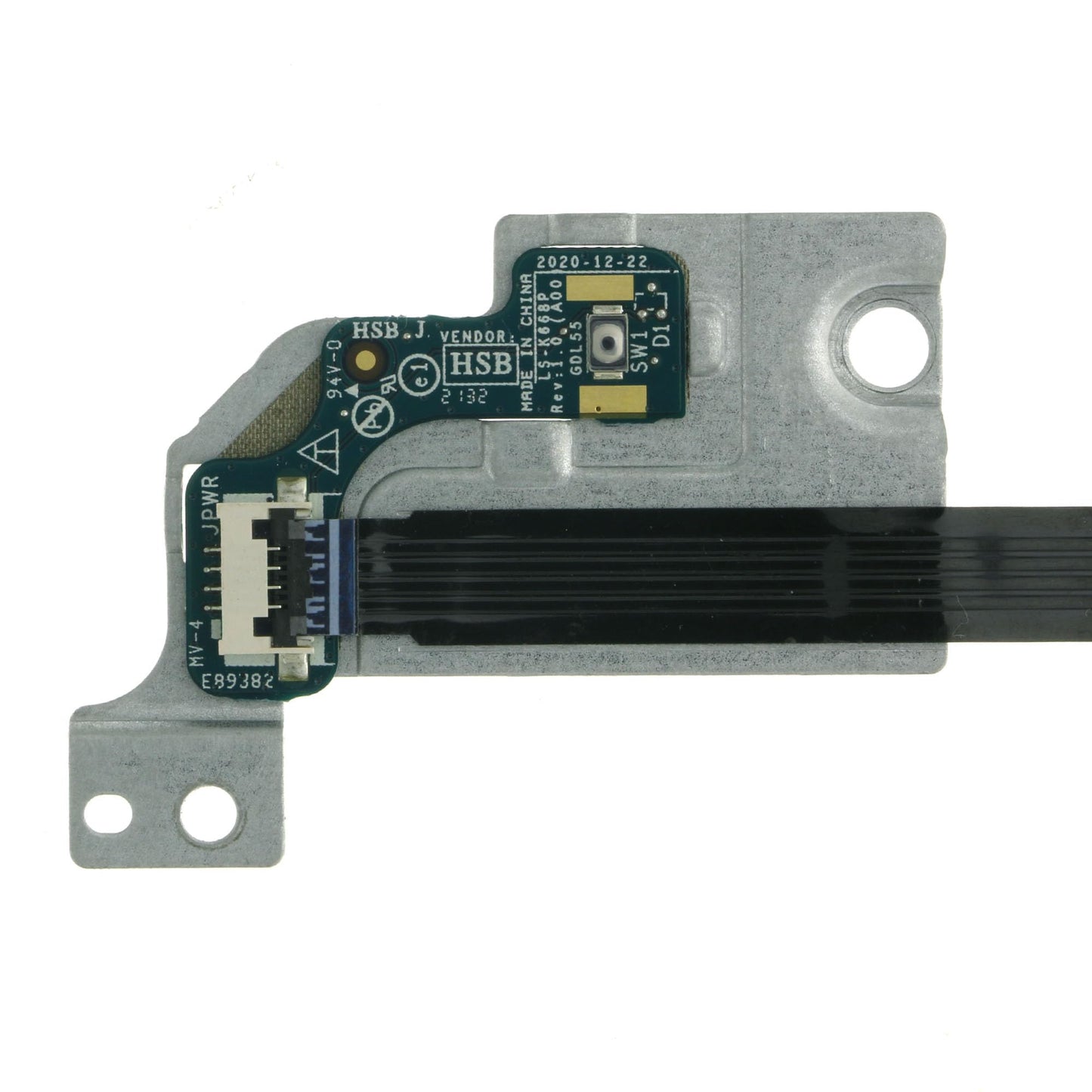 Power Button Board with Cable Replacement for Dell G15 5510 5511 5515 5525, PV319, LS-K668P, GDL55_PWB_FFC, NBX0002RO00