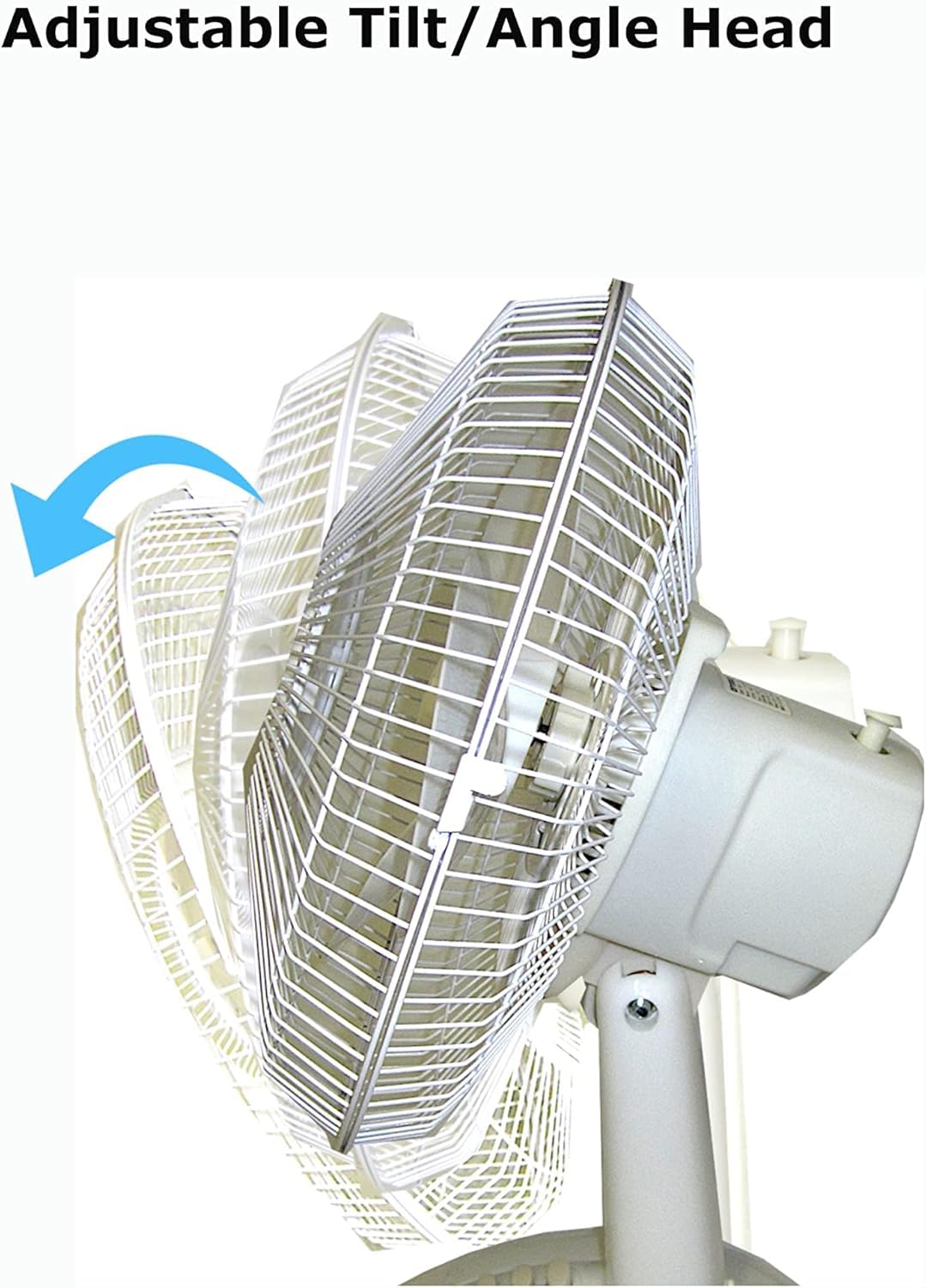 Orixforce 12-Inch Oscillating Table Fan with 3-Speed Settings - Quiet Desk Fan for Bedroom, Office, Kitchen - Compact Personal Fan with 90° Rotation