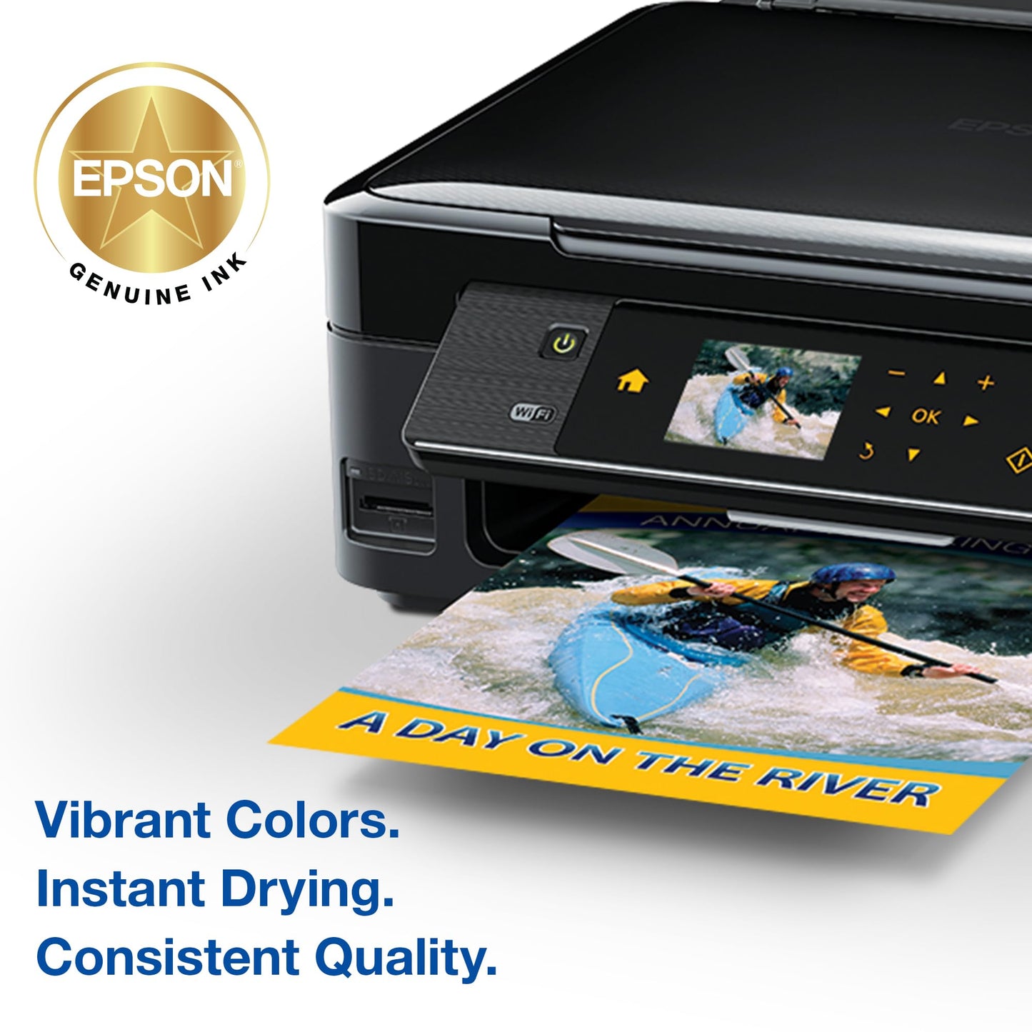 Epson 200 DURABrite Ultra Ink Standard Capacity Cyan Cartridge (T200220-S) Works with Workforce WF-2520, 2530, 2540, Expression XP-200, 300, 310, 400