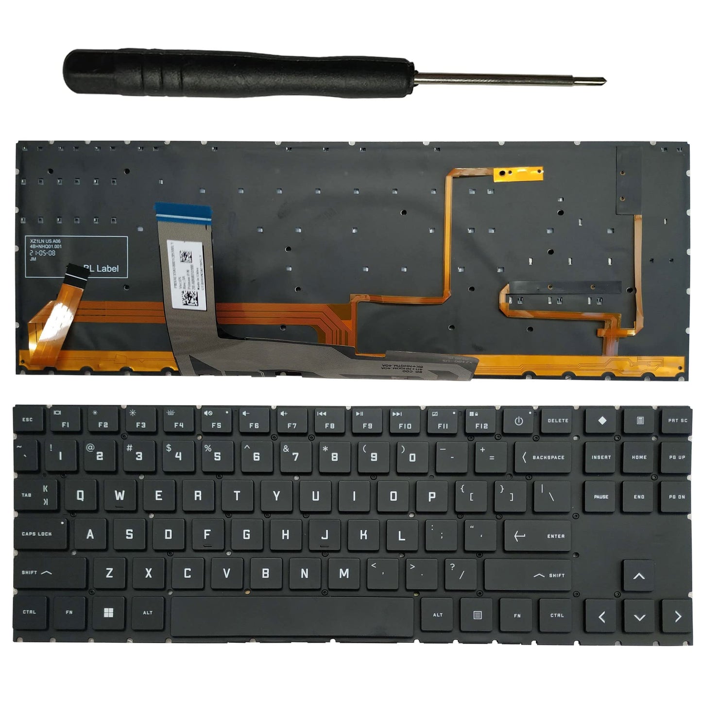 Laptop Replacement Keyboard Compatible for HP OMEN 15-EN 15-EK TPN-Q238 TPN-Q236 15-en0000 15-en0013dx 15-en0023dx US Layout RGB Colorful Backlit