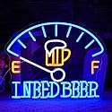 LULANMP I Need Beer Neon Sign for Wall Decor Beer Neon Light Dashboard LED Neon Sign Beer Foam LED Neon Light for Bedroom Bar Wine Cellar Restaurant