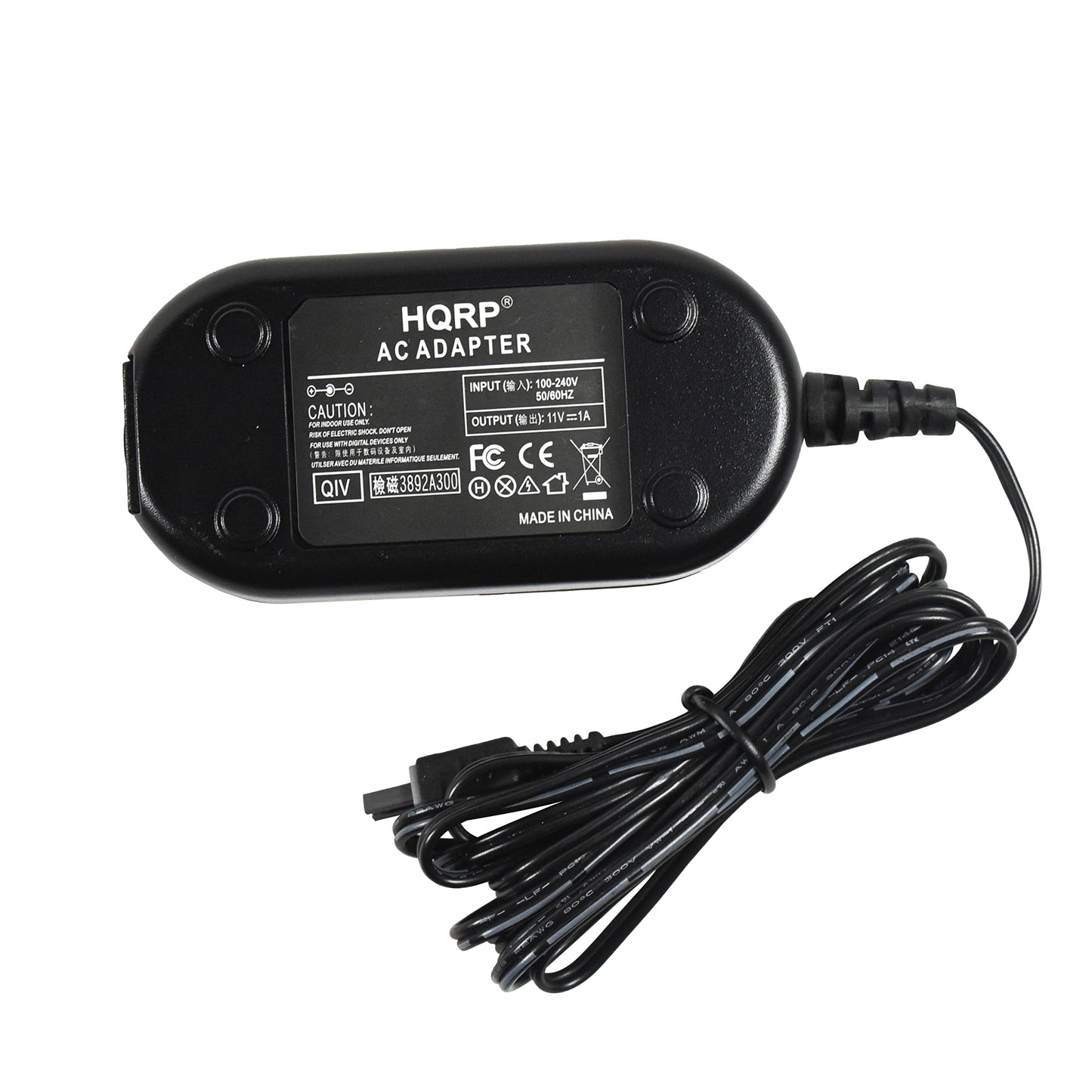 HQRP Replacement AC Adapter/Charger Compatible with JVC Everio GZ-MG20, GZ-MG27, GZ-MG30, GZ-MG37 / GZ-MG37U Camcorder with USA Cord & Euro Plug