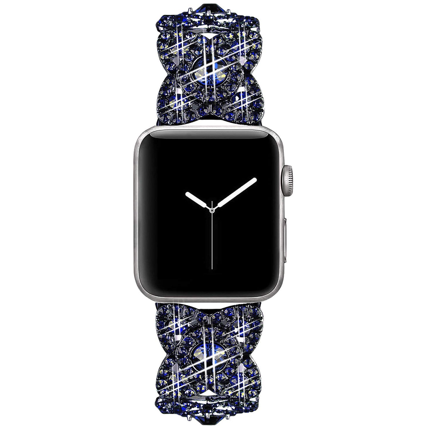 VIQIV Bling Bands for Compatible with Apple Watch 38mm 40mm 41mm 42mm(Series 10) Iwatch Series 11 10 9 8 7 6 5 4 3 2 SE SE2, Diamond Rhinestone