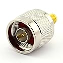 DGZZI 2-Pack N Male to SMA Female RF Coaxial Adapter N to SMA Coax Jack Connector