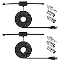 2pcs FM Radio Antenna FM Dipole Antenna FM Antenna for Stereo Receiver Indoor Most Music System FM Radio Home Stereo Receiver AV Audio Vedio Home