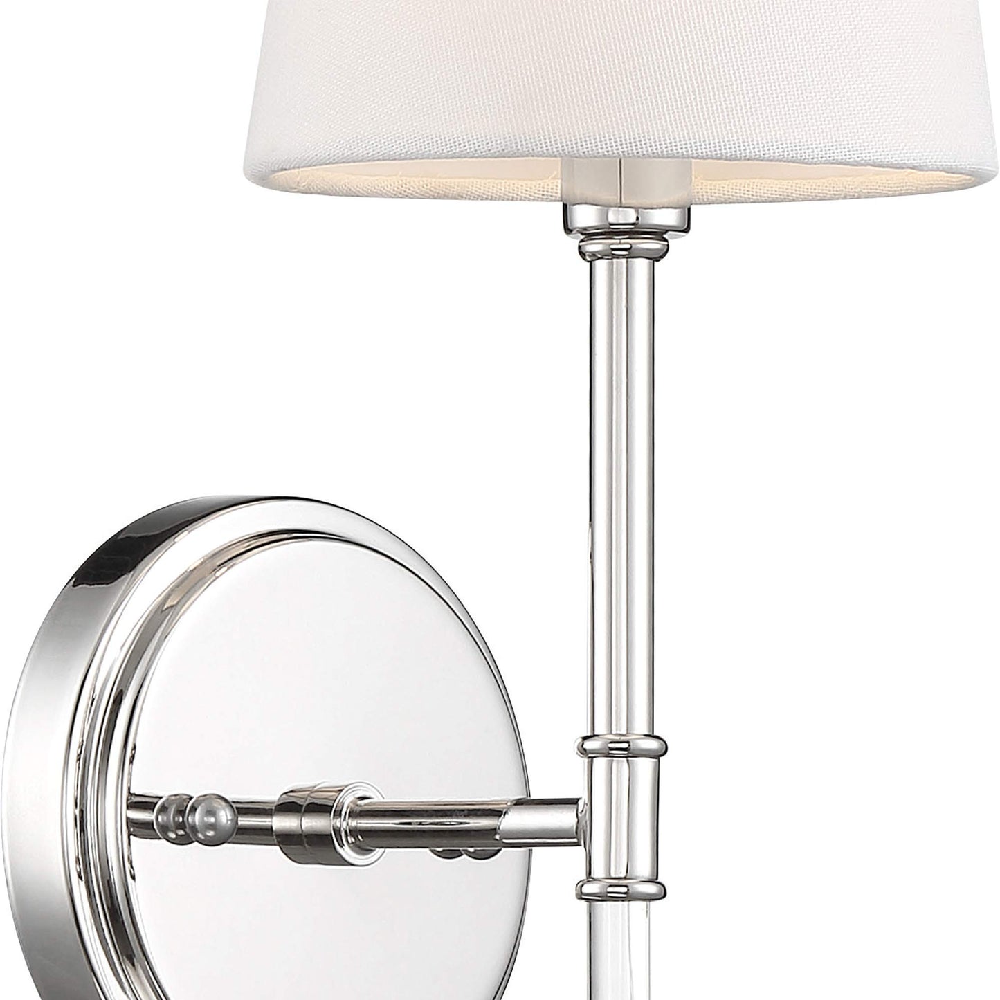 Nuvo 60/6688 Olmsted 1 Light Wall Sconce, Polished Nickel Finish