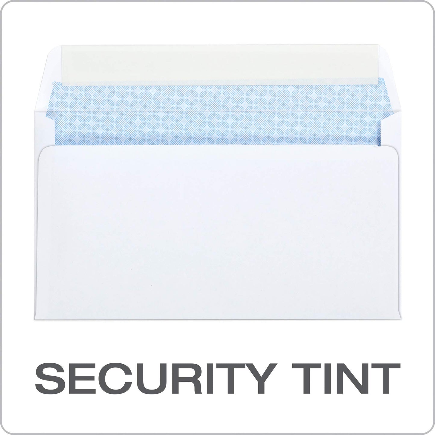 Quality Park #6 3/4 Self-Seal Security Envelopes, Security Tint and Pattern, Redi-Strip Closure, 24-lb White Wove, 3-5/8 x 6-1/2, 100/Box (QUA10417)