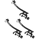 QWORK Drum Microphone Shockproof Clip, 3 Pcs Metal Mic Set Clamp, Adjustable C-Clamp Rim Mount, for 3/8"-16 and 5/8"-27 threaded stands