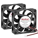 Wathai DC Exhaust Cooler Fan 60mm x 60mm x 15mm 12V 2Pin Brushless Cooling Fan