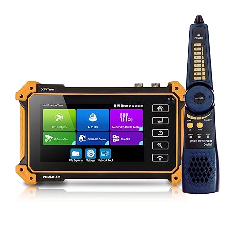 IP Camera Tester Monitor, 8MP AHD CVI TVI SDI CVBS IP Camera Test,4K HD Display Video Monitor 5inch IPS Touch Screen IPC Tester Support POE PTZ RS485