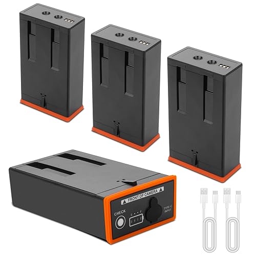 5000Mah 4-Pack battery replacement Compatible for Moultrie Edge, Edge 2, Edge Pro, Edge 2 Pro Trail Camera, Hunting Cameras Rechargeable Lithium-Ion