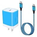 USB C Wall Charger, 20W PD Type C Fast Charging Block & 6ft Cable Compatible with Google Pixel 10/10 Pro XL/9a/9 XL 8a 8 7a 7 6 5, Samsung Galaxy