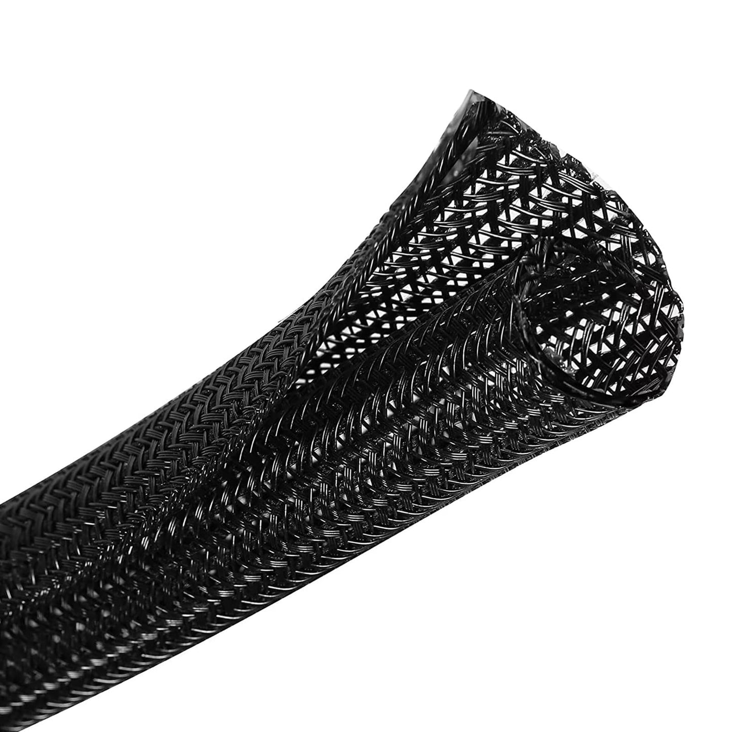 25ft 1/2 inch Cable Sleeve, Wire Loom Twire Protector tubing for USB Cable, Cord Wraps for Electrical Cords, Audio Video Cable, Cable Sleeves Cord