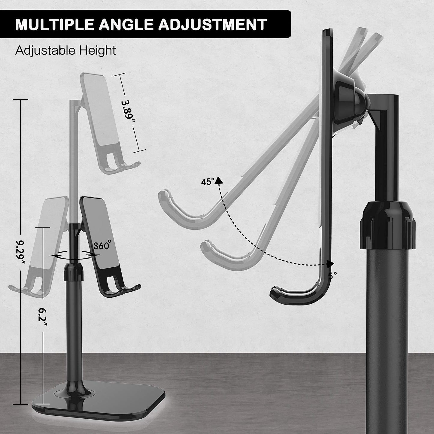 Doboli Cell Phone Stand, Phone Stand for Desk, Phone Holder Stand Compatible with iPhone and All Mobile Phones Tablet, Gifts for Adults Women Men Mom