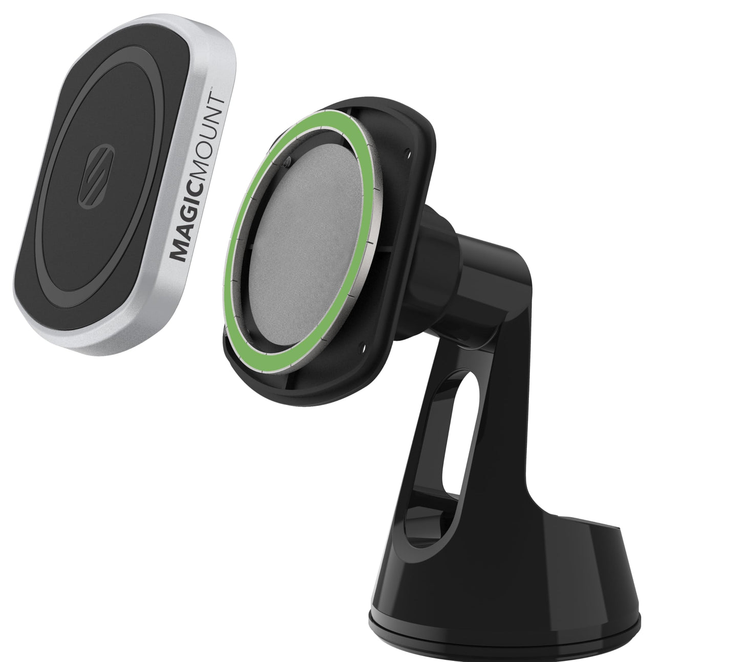 Scosche MP2ROWD MagicMount Pro2 MagSafe Car Dashboard/Windshield Suction Mount, Magnetic Cell Phone Holder Compatible with iPhone 16/15/14/13/12