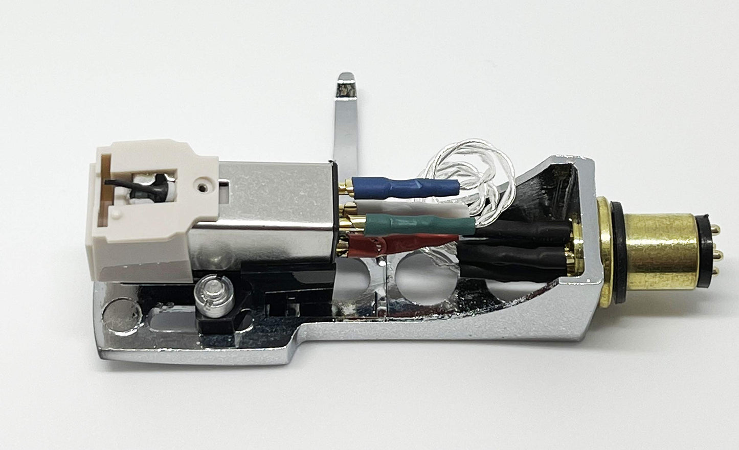 Cartridge, conical Stylus, needle with mounting bolts and Chrome Headshell for Marantz 6350, 6320, 6170, 6150, 6270Q, 6050, 6110, 6300, 6100, 6200