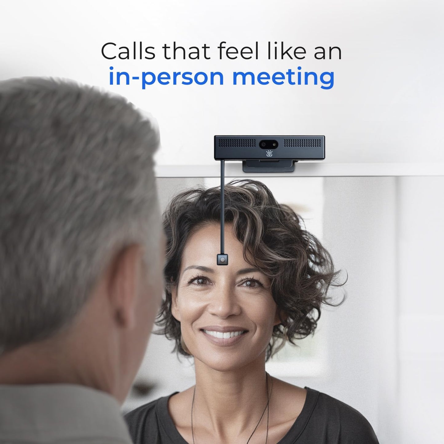 iContact Camera ProHello 4K HD Webcam with Eye Contact, Windows Hello Facial Recognition, Noise Cancelling Mics, USB Plug & Play for Mac, PC & Linux