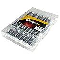 Impecca Super Alkaline Batteries AA-20 AAA-8 C-5 D-5 9Volt-2 Maximum Power 10-Year Shelf Life Long Lasting Batteries Combo Pack with Battery Storage…