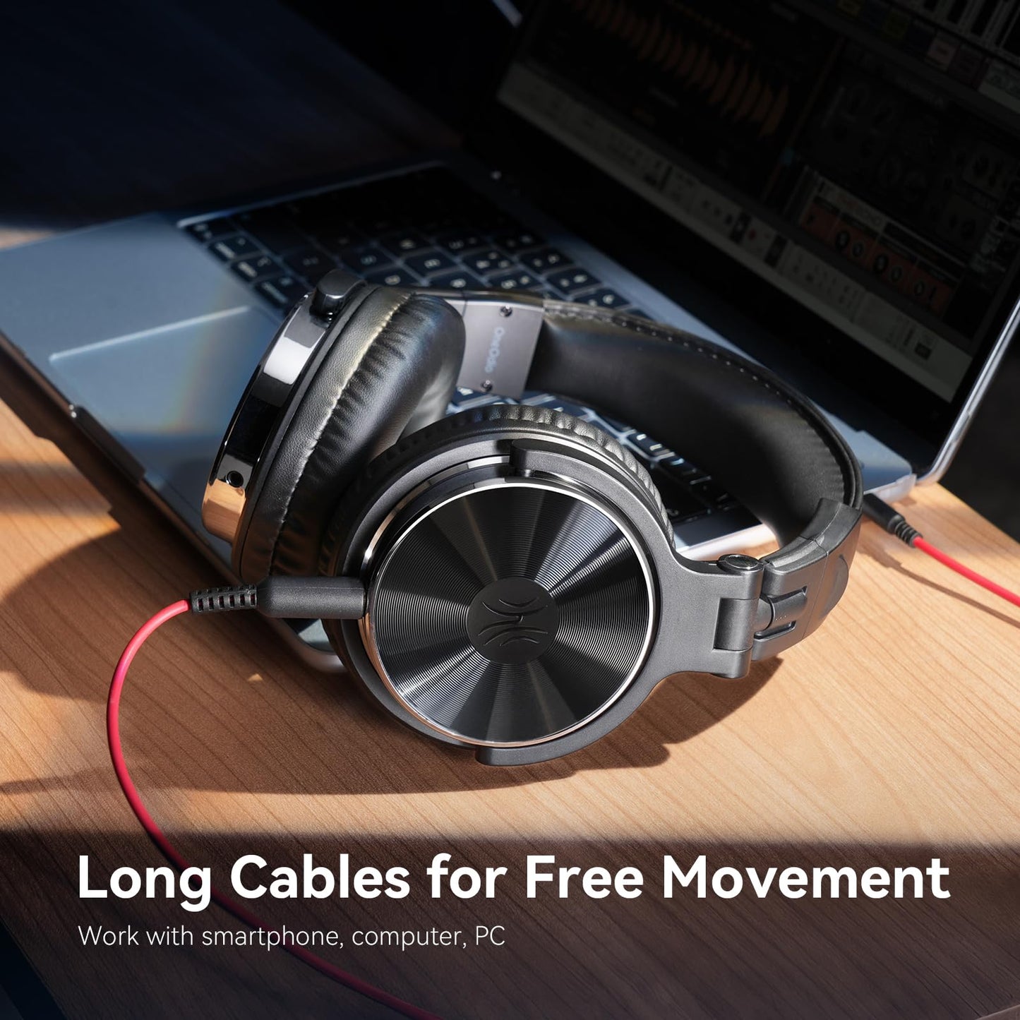 OneOdio Wired Over Ear Headphones Hi-Res Studio Monitor & Mixing DJ Stereo Headsets with 50mm Drivers and 1/4 to 3.5mm Jack for AMP Computer Recording