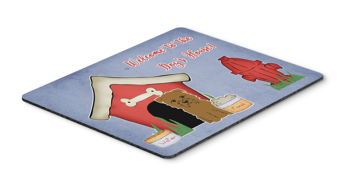 Caroline's Treasures BB2814MP Dog House Collection Glen of Imal Tan Mouse Pad, Hot Pad or Trivet for Home Office Gaming Working Computers Laptop Mouse