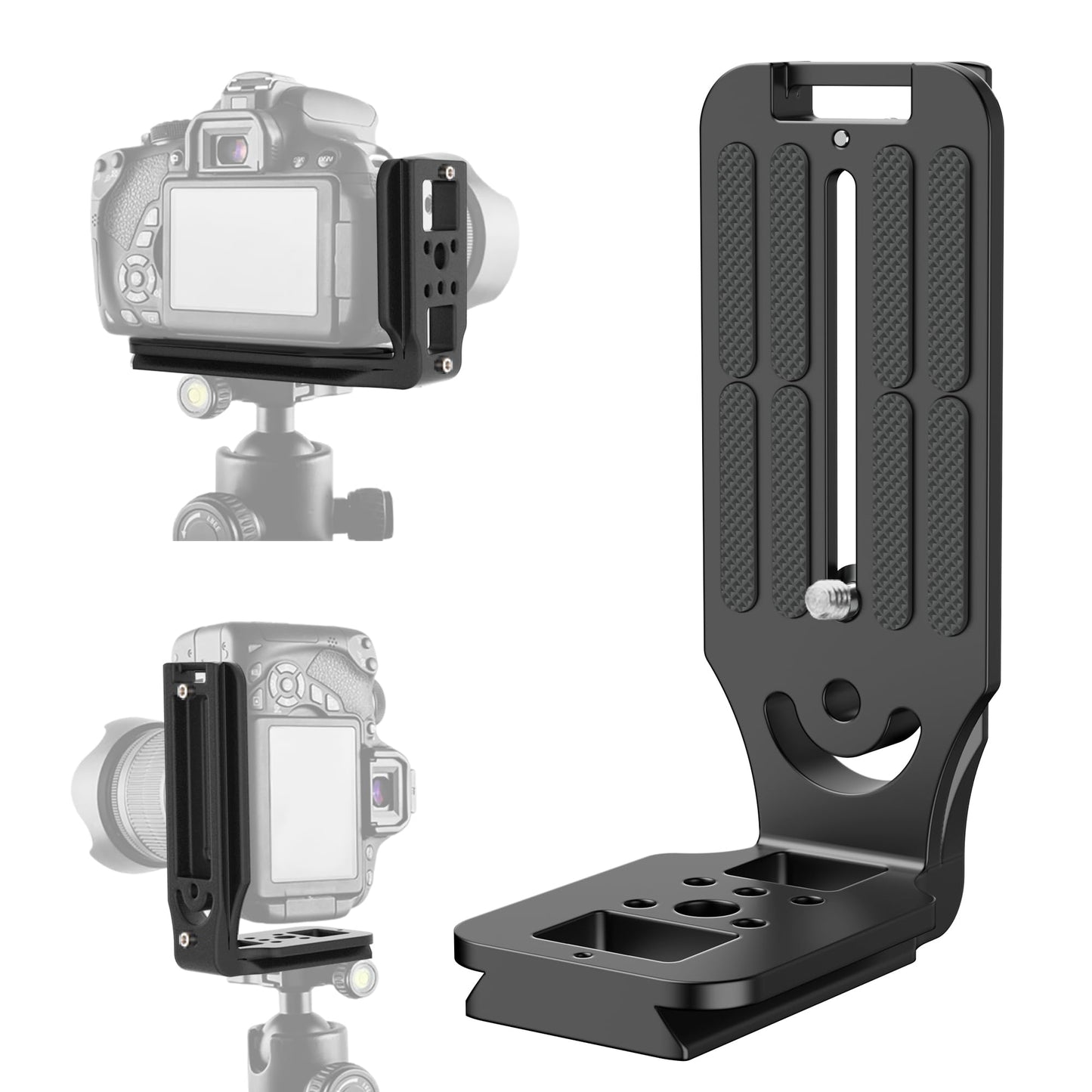 (Real Single One) DSLR Camera L Bracket Quick Release Plate Vertical Horizontal Switching Tripod Compatible with Canon Nikon Sony DJI Ronin Zhiyun