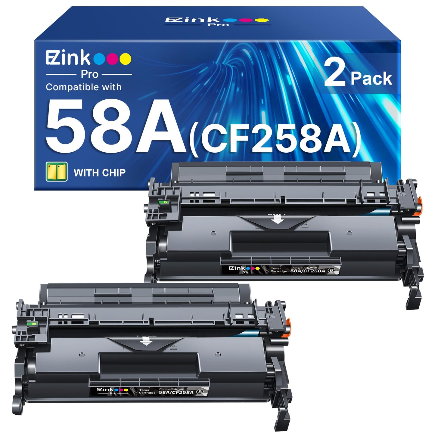 CF258A 58A Toner Cartridge Black Compatible for HP 58A CF258A 58X CF258X Toner Cartridge for LaserJet Pro MFP M428fdw M404dn M404n M404dw M428fdn
